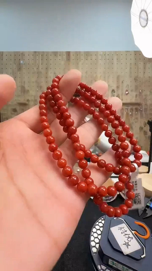 未镶嵌手链南红玛瑙村1464 约6mm