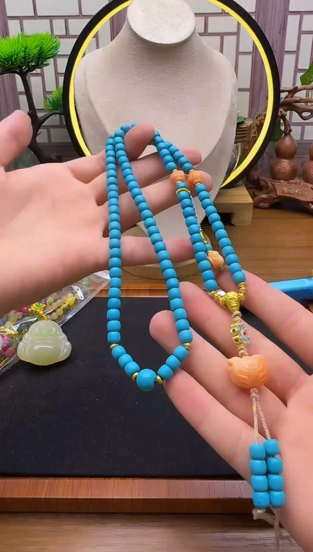 14K金镶嵌颈饰玛瑙/玉髓YC42