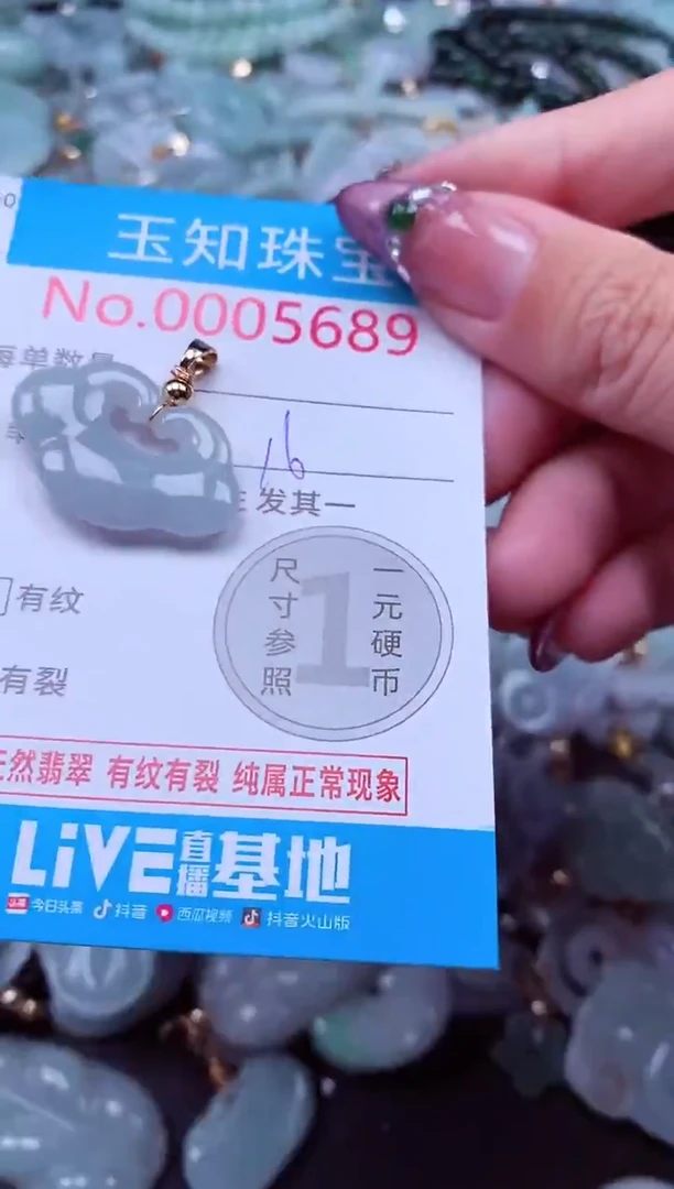 吊坠(不含链)未镶嵌翡翠5689