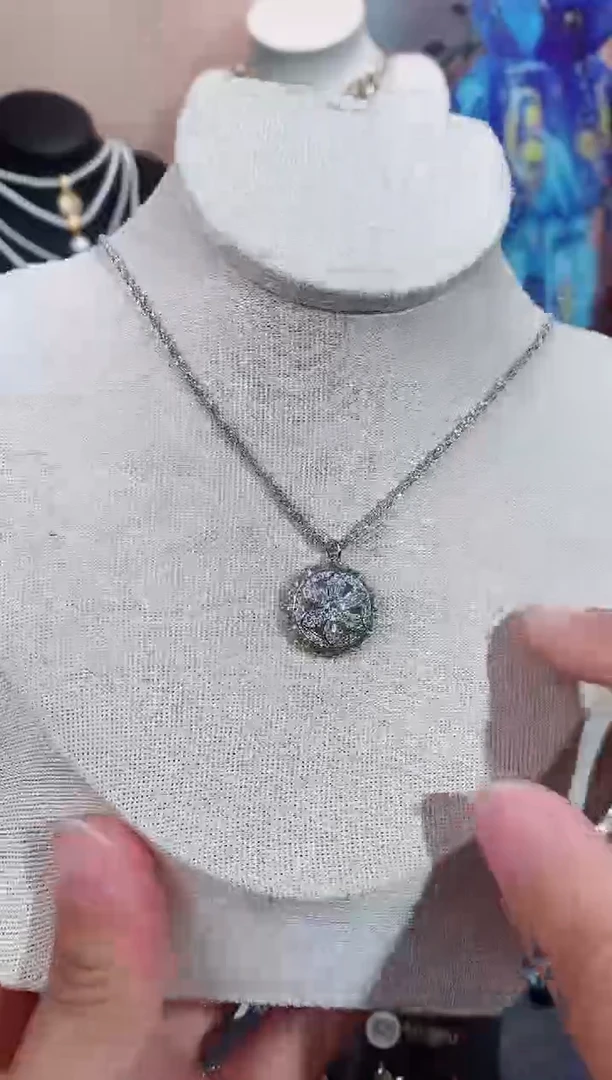 铜合金无925银项链7305