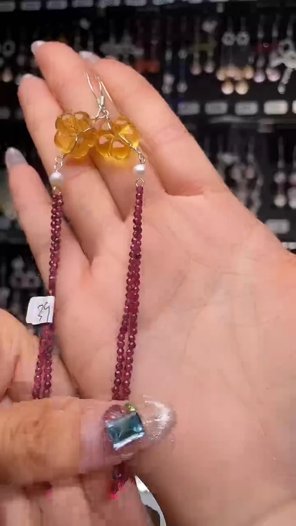 紫晶耳饰银S925镶嵌干*呢干嘛呢