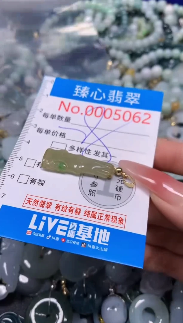 【闪购商品】翡翠颈饰未镶嵌含绳0005062