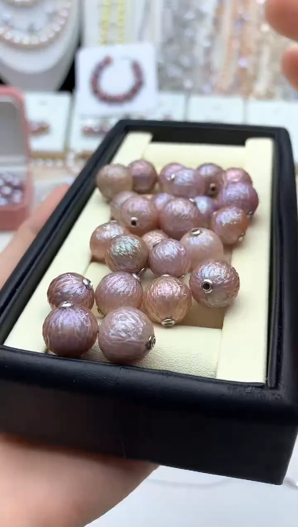 淡水珍珠银S925镶嵌吊坠(不含链)多样性发其一