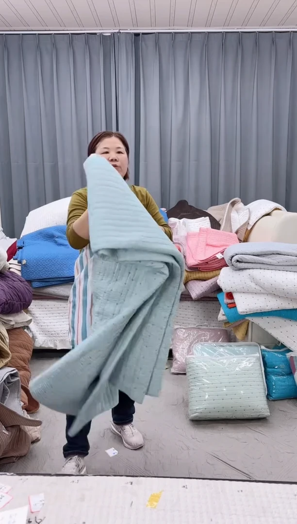 棉海盐蓝2.3*2.4米粒绣