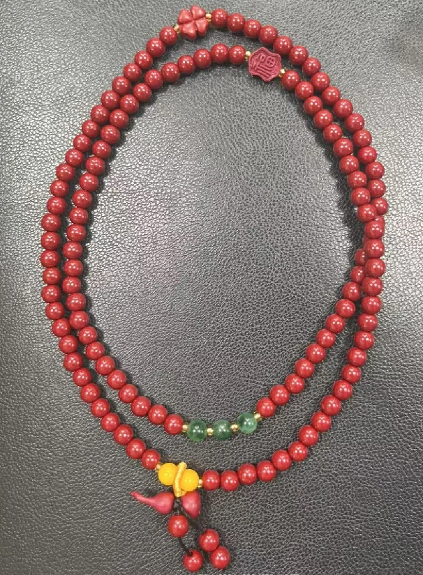 含辰砂工艺品0.6朱砂长链葫芦-无礼盒-@@YS1906