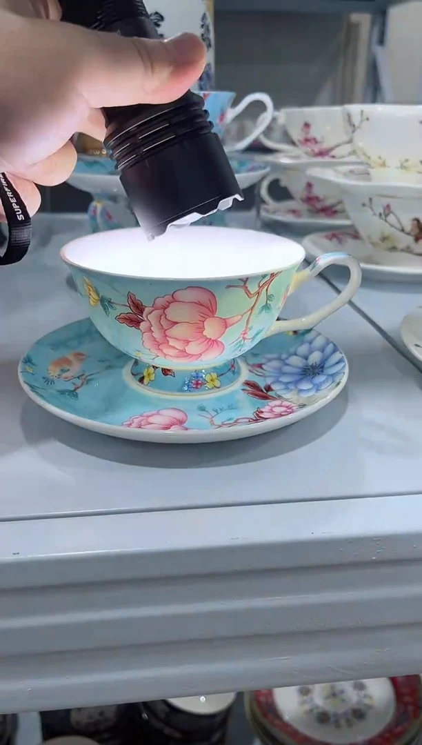 瓷片日用陶瓷（简装）咖啡杯一套