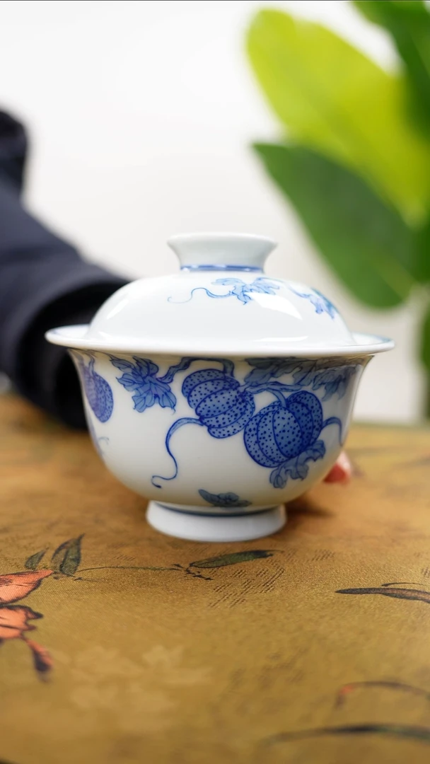 景德镇榴开百子景德镇手绘