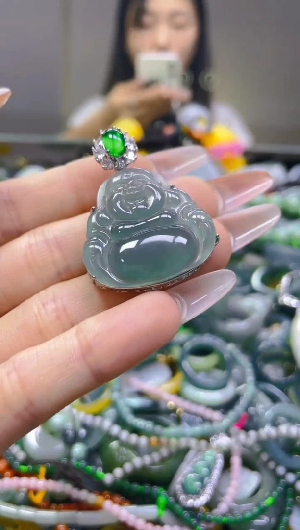 翡翠未镶嵌颈饰/A/翡翠A货一图一物