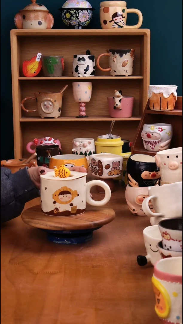 摆件陶景德镇原创手工陶瓷