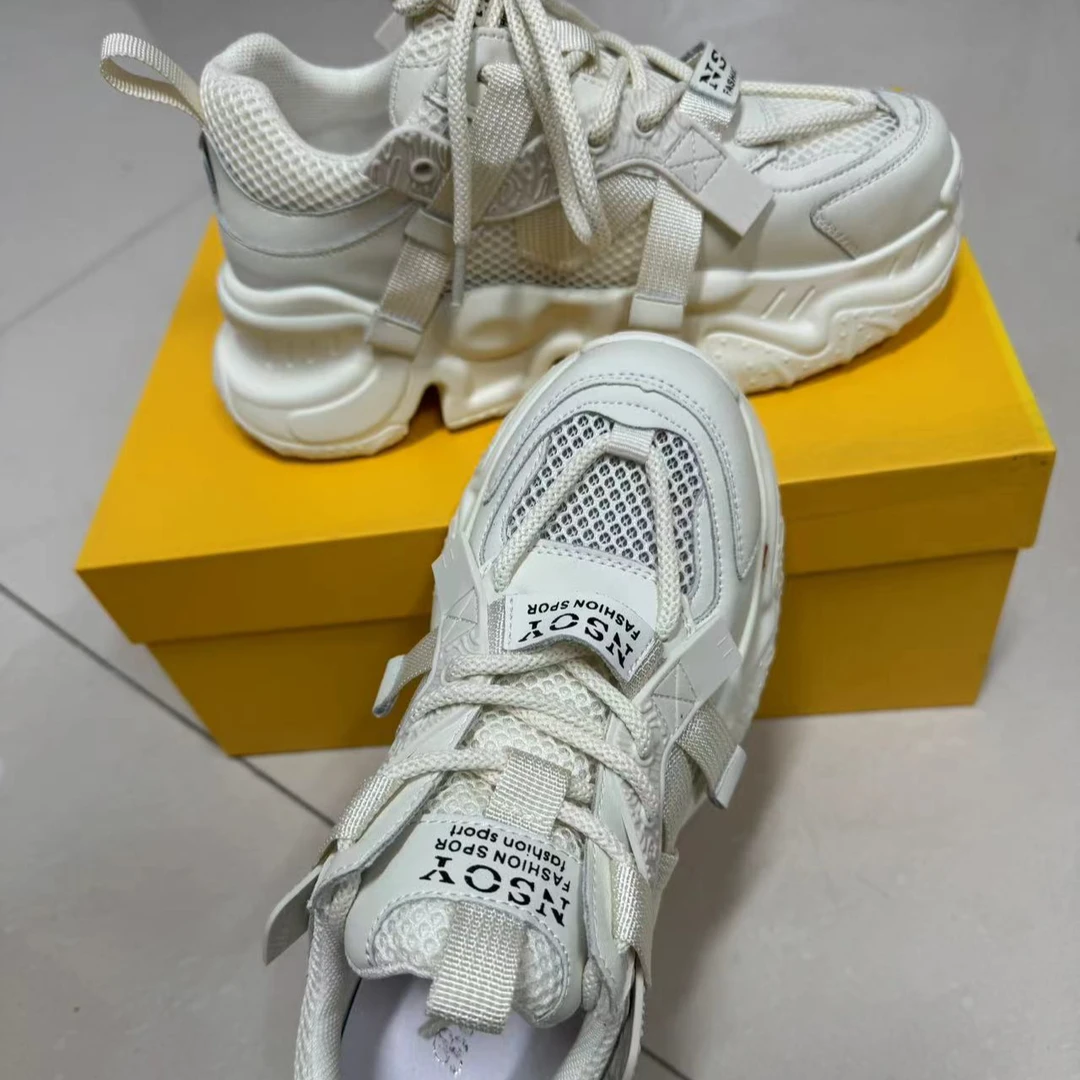 老爹鞋厚底女鞋休闲运动松糕小白鞋显瘦高复古透气夏季时尚百搭