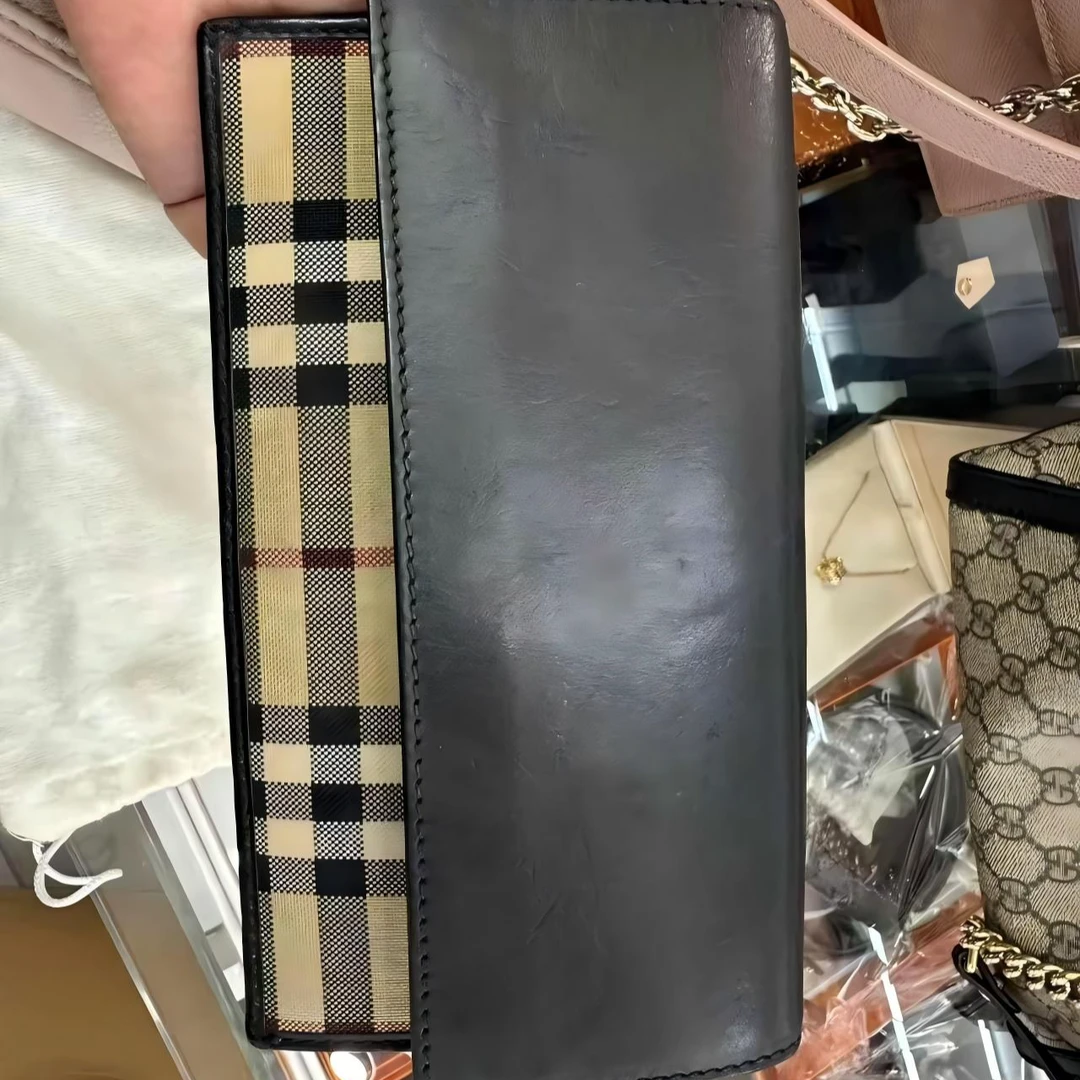 95新 BURBERRY/博柏利 05-13专柜价4650拼色钱包