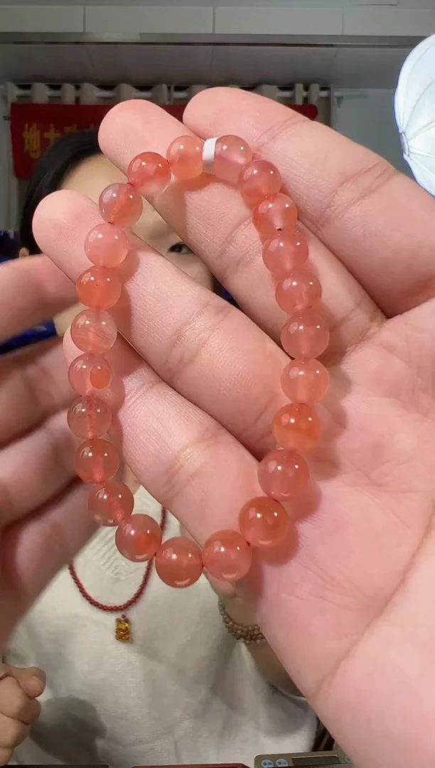【闪购商品】南红玛瑙手串未镶嵌7mm南红手串【微瑕】
