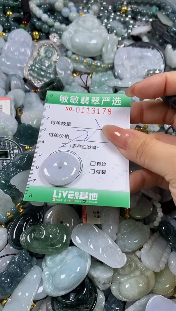 【闪购商品】翡翠颈饰未镶嵌闪购0113178多样性发其一