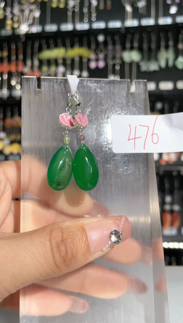 【闪购商品】紫晶耳饰银S925镶嵌喜欢拍