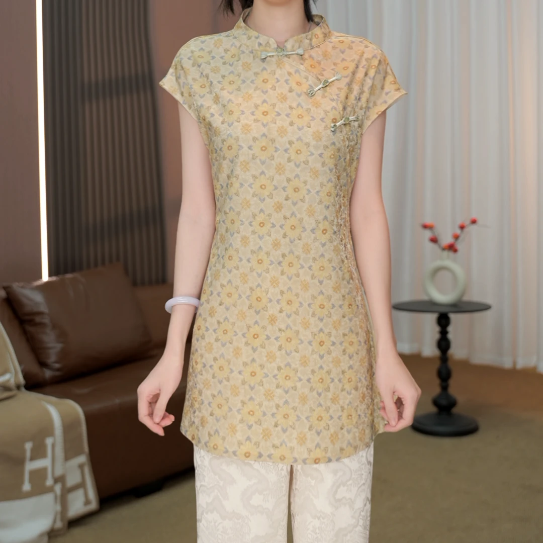 【225-小清新】2026春夏新款显瘦新中式宽松上衣飞袖