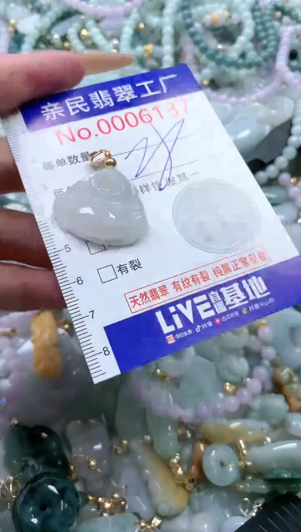 翡翠未镶嵌吊坠(不含链)6137