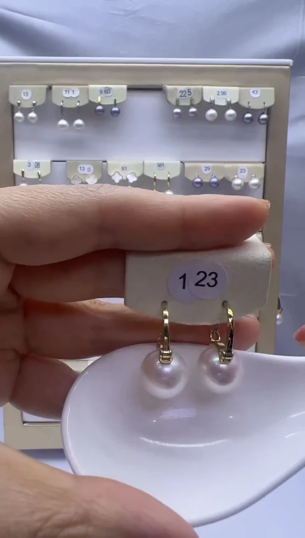 【闪购商品】淡水珍珠耳饰银S925镶嵌123