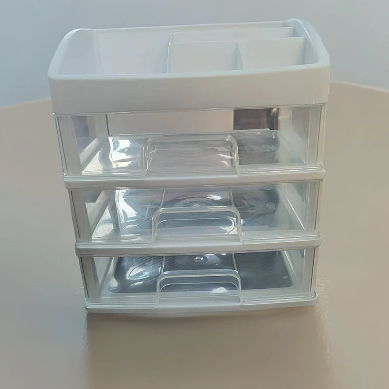 大号三层收纳盒白色