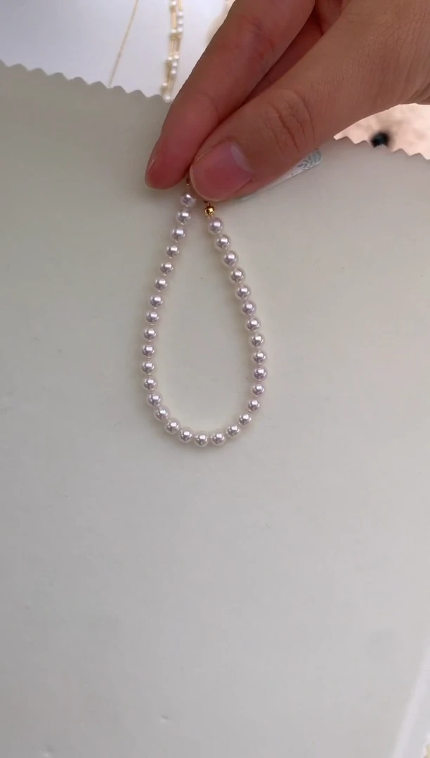 【闪购商品】海水珍珠手绳18K金镶嵌4.5-5极光手链