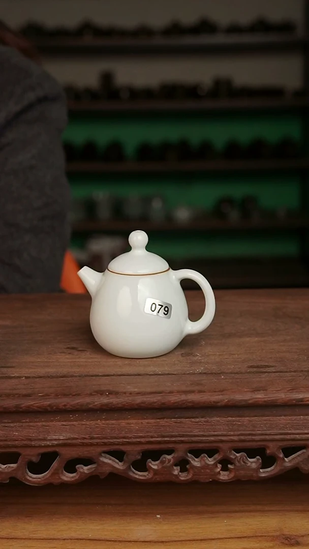 杯079号月白小龙旦壶微微不完美