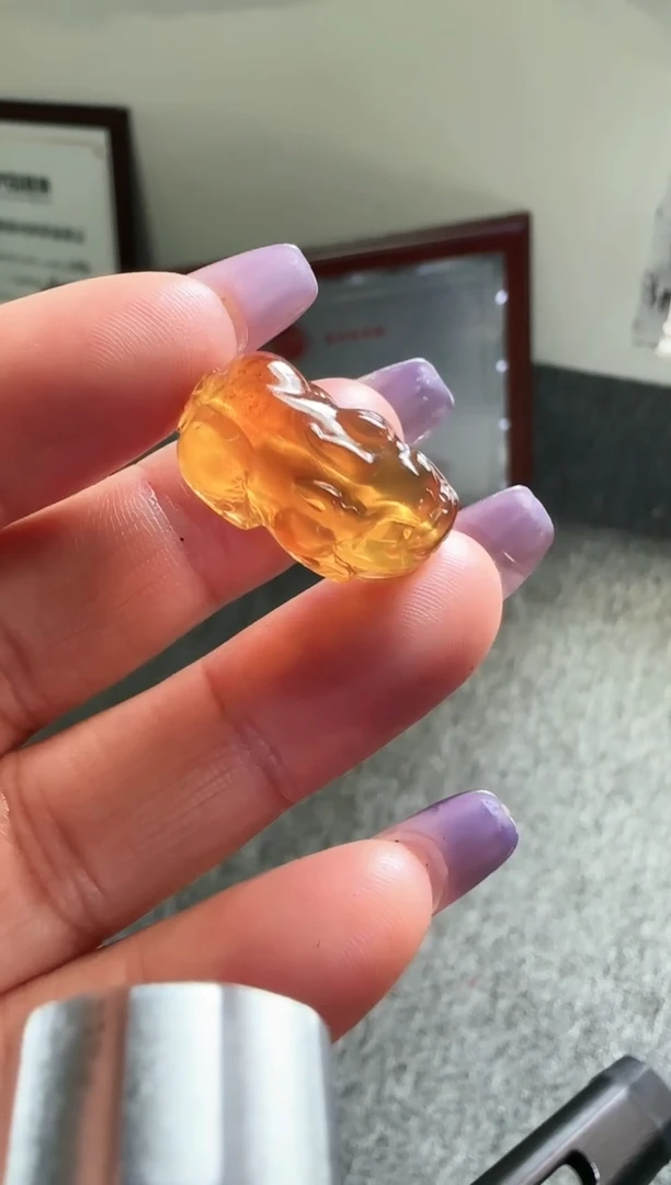 未镶嵌琥珀手链婷****?天然缅甸琥珀茶珀小貔貅