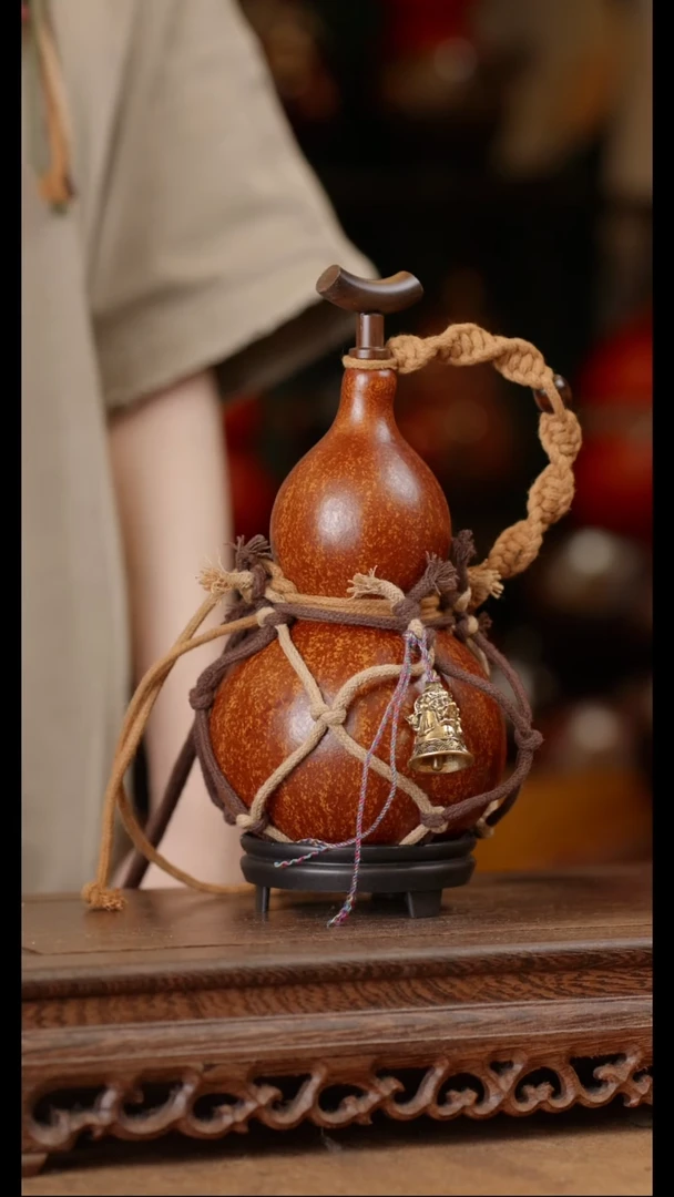 Y****a149号精品天然大漆酒葫芦一物一拍~