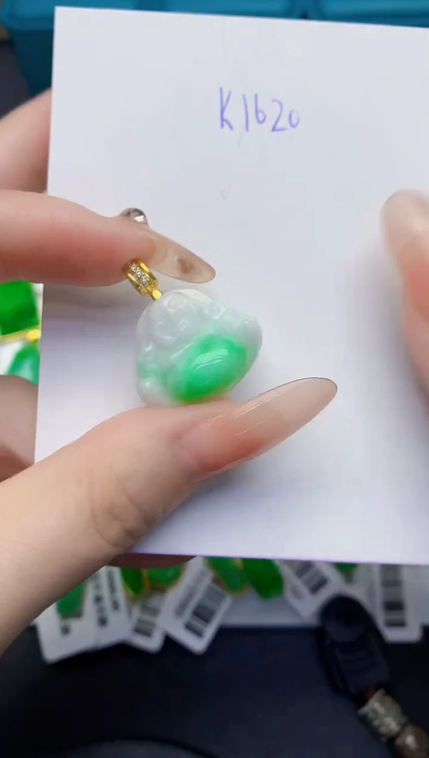 颈饰未镶嵌翡翠缅甸天然翡翠A货