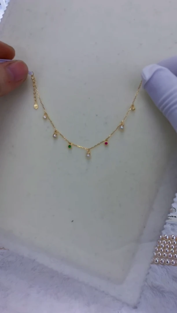 银S925镶嵌饰品海水珍珠设计款手链