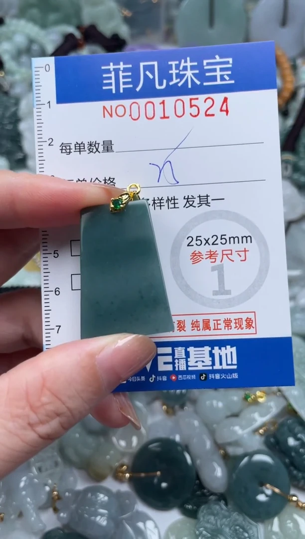 翡翠未镶嵌颈饰10524