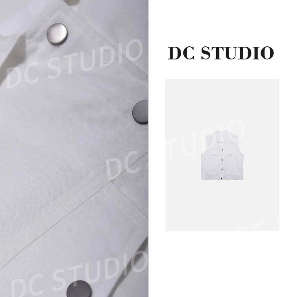 DC STUDIO【赞美诗】2025新轻奢夏季短款时尚休闲宽松百搭女士马夹