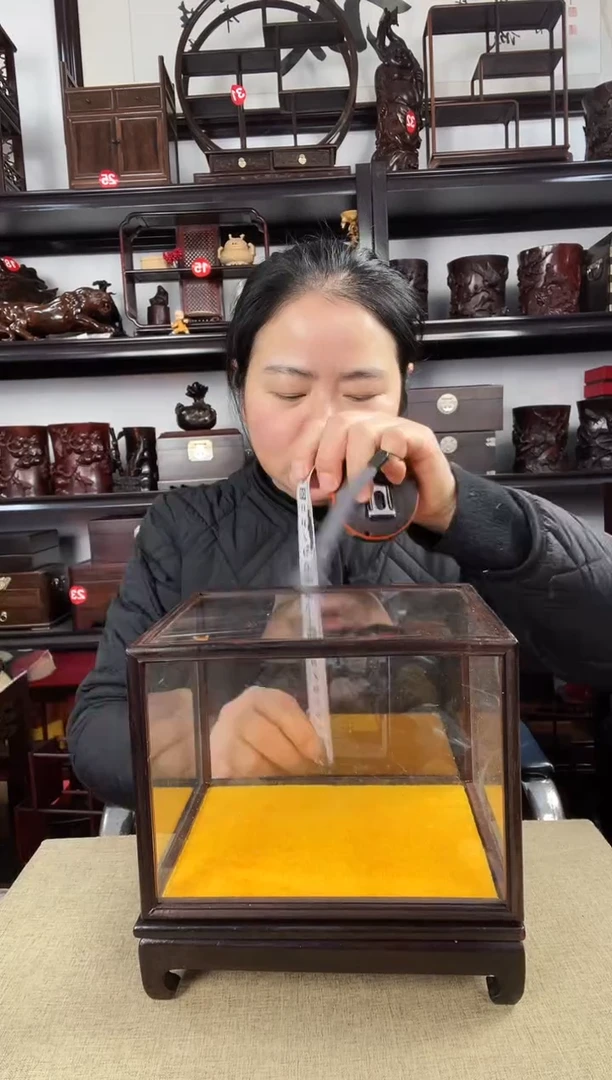 木玻璃罩2老李红木工艺品