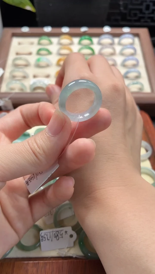 未镶嵌定制翡翠圈口14.5号  48小时鉴赏期