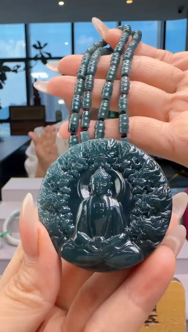 吊坠(赠链)未镶嵌翡翠多样性发其一YJ@@60B7J03757