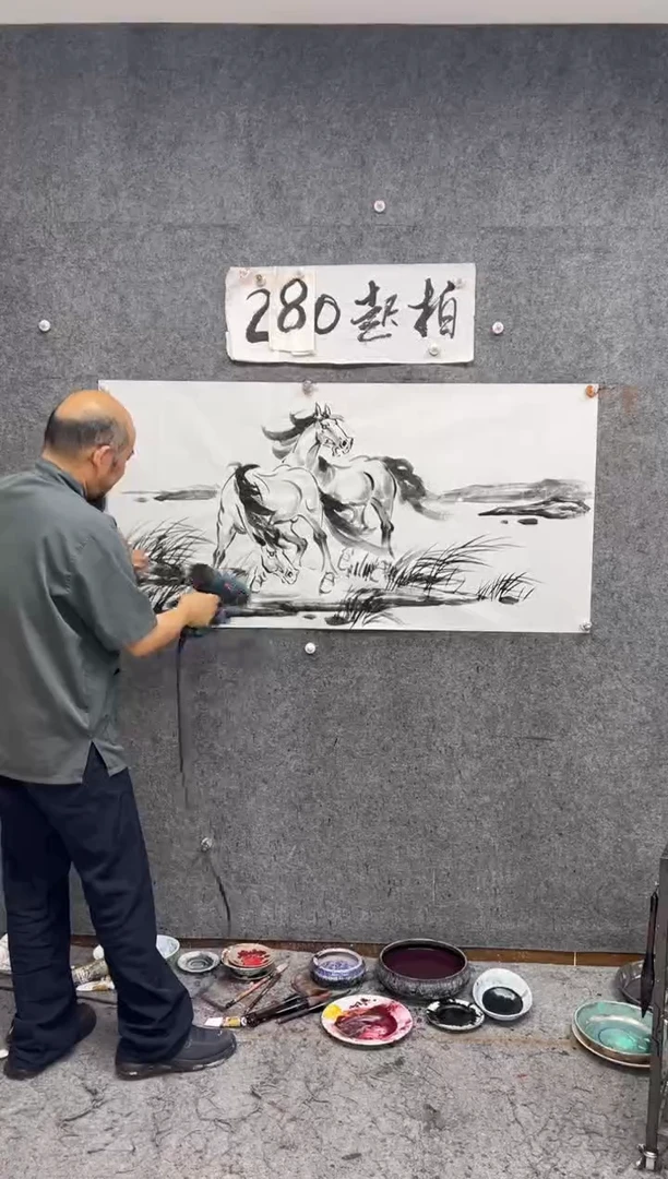 国画风生水起  带收藏证书