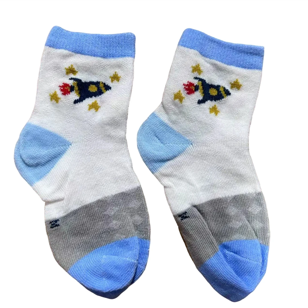 【备注主播给的编码】婴儿袜子春秋季刺绣棉袜蓝色舒适时尚儿童透气