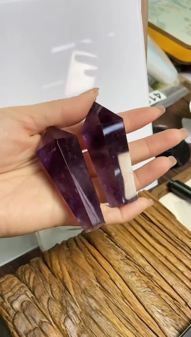 【闪购商品】水晶紫柱/668未镶嵌多样性发一件