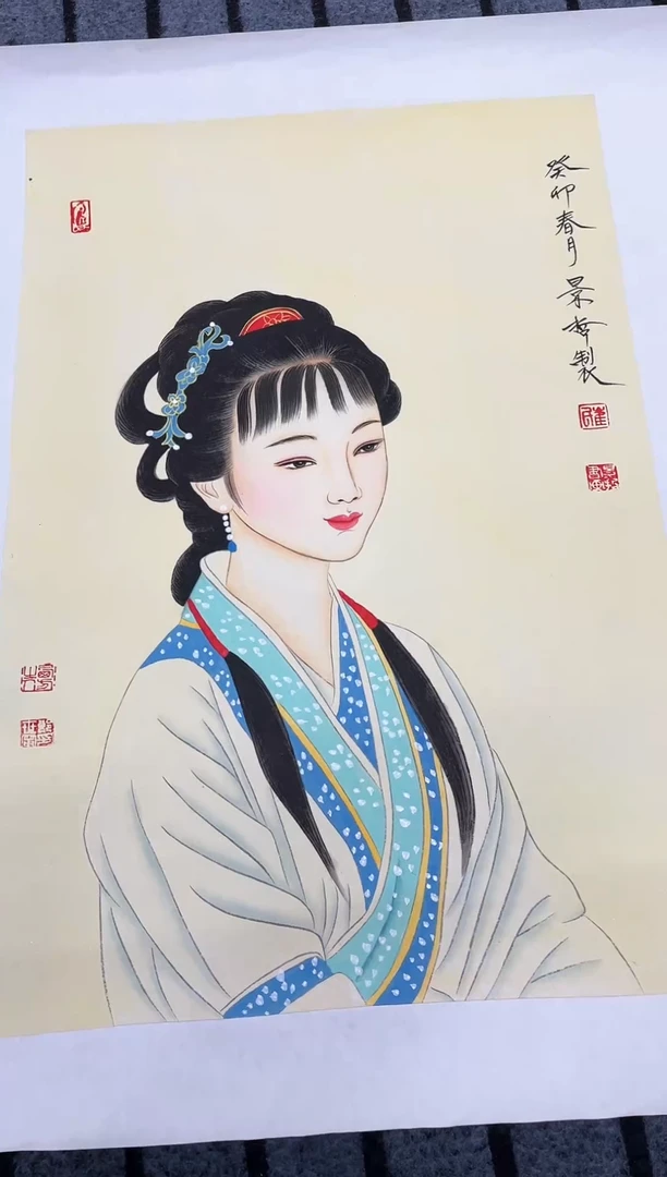精品国画人物作品