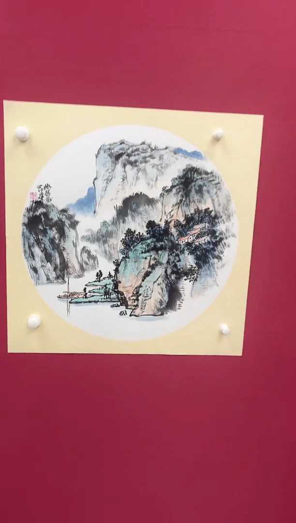 国画田丰国画70卡纸斗方