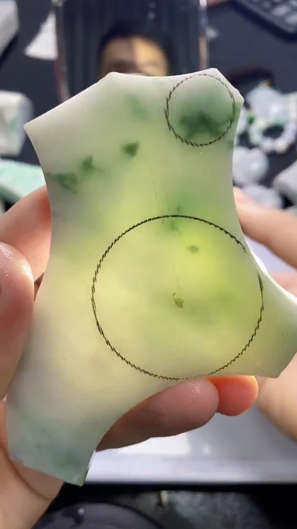 裸石翡翠天然缅甸A货【海】016
