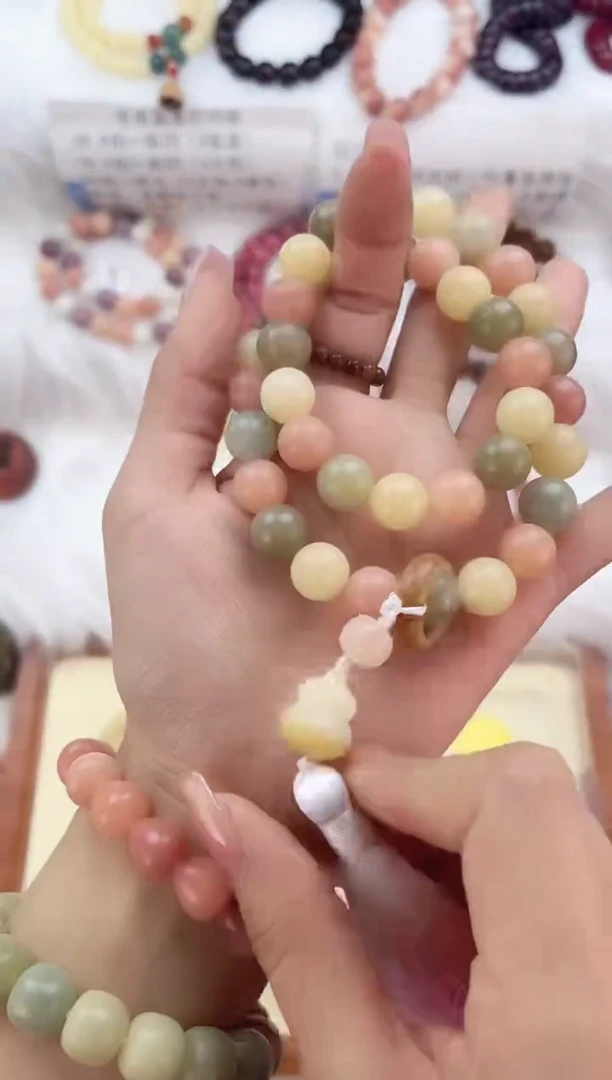 【闪购商品】白玉菩提手串玛卡龙双圈手持