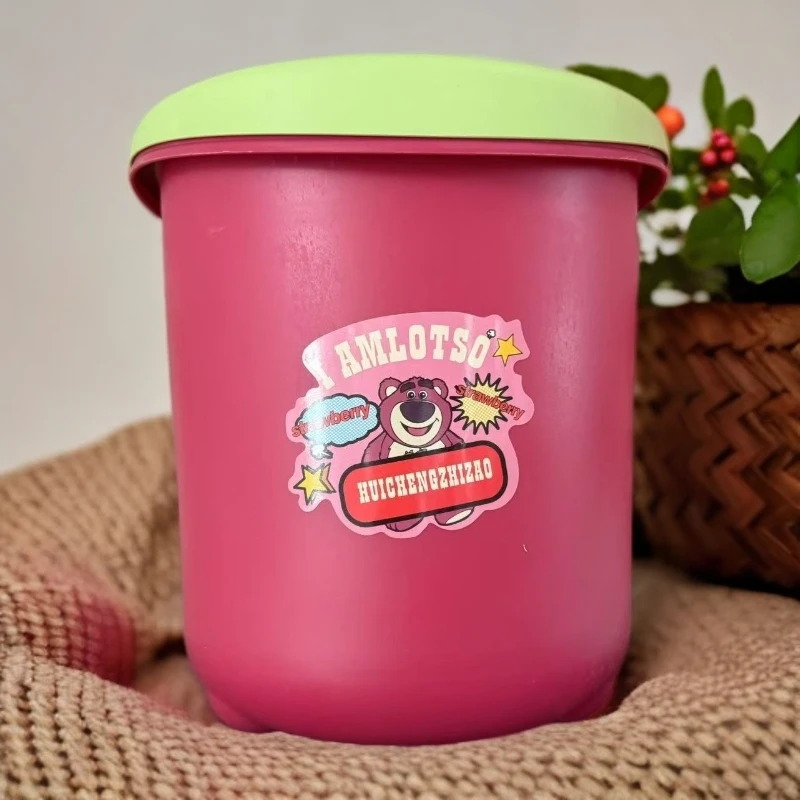 【新疆粉丝福利】26L草莓熊创意卡通垃圾桶厨房加厚垃圾桶家用