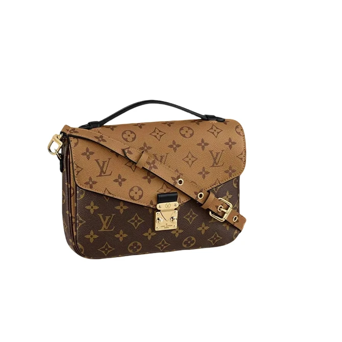 全新未使用 LouisVuitton/路易威登 LV经典邮差包拼色/老花
