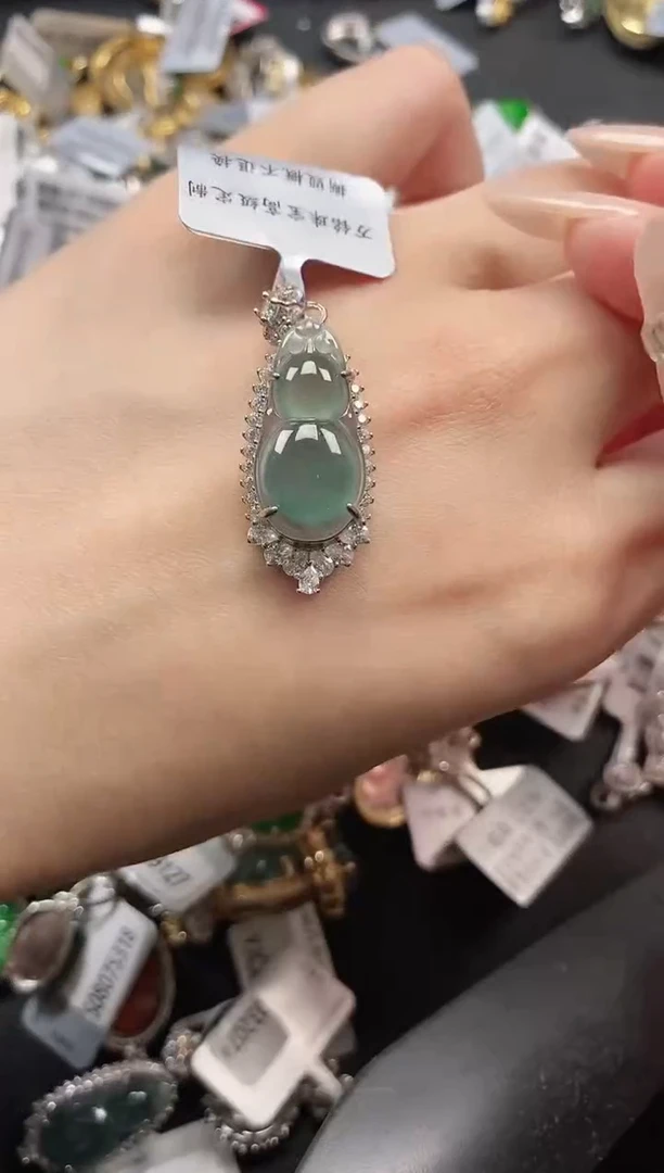 银S925镶嵌戒指翡翠51511