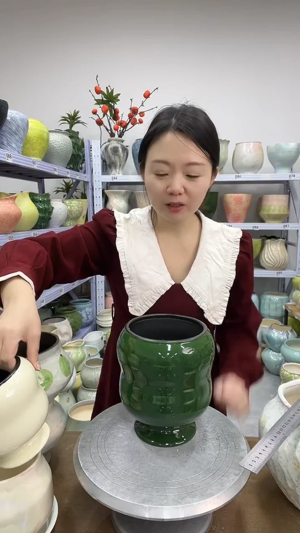 12.2陶瓷花盆直播链接高.   19   口13