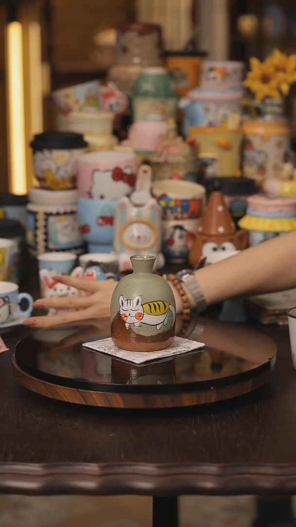 随机景德镇釉下彩绘设计师款式陶瓷