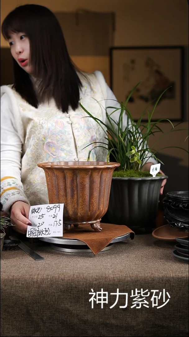 【闪购商品】紫砂花盆紫砂花盆8099