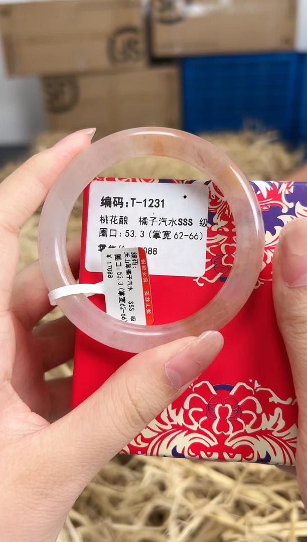 未镶嵌手镯石英质玉T-1231