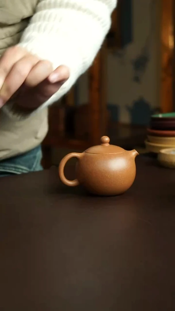 茶杯紫砂53号 李建军老师桂花砂珍珠小西施
