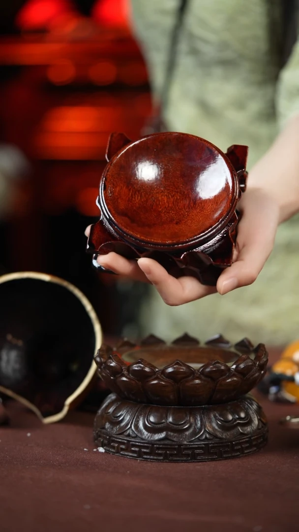 【闪购商品】实木底座买了葫芦在拍