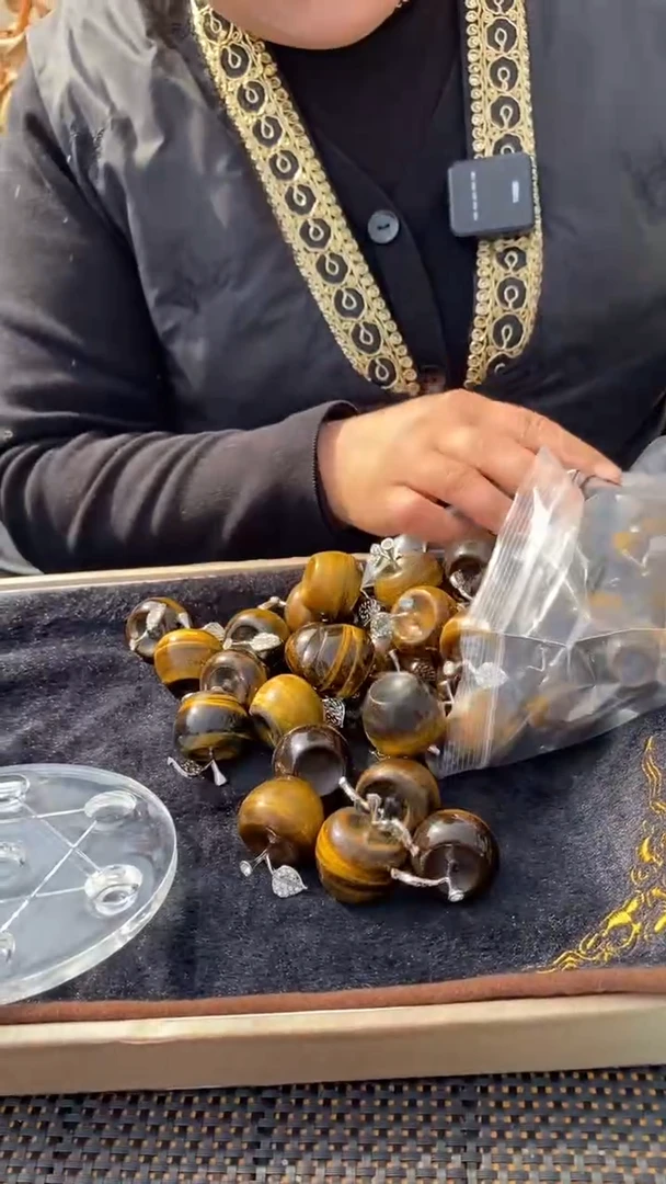 【闪购商品】水晶苹果未镶嵌虎眼石苹果多样性发其一